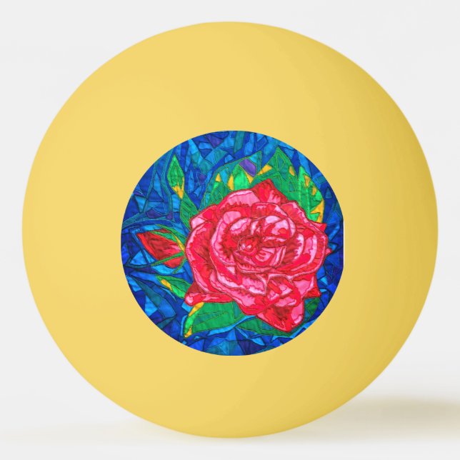 Pelota De Ping Pong Rosa (Anverso)