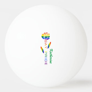Pelota De Ping Pong Rosa bandera arcoíris Orgullo Gay Nombre personali