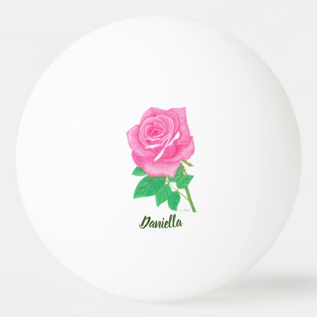 Pelota De Ping Pong Rosa Rosa (Anverso)