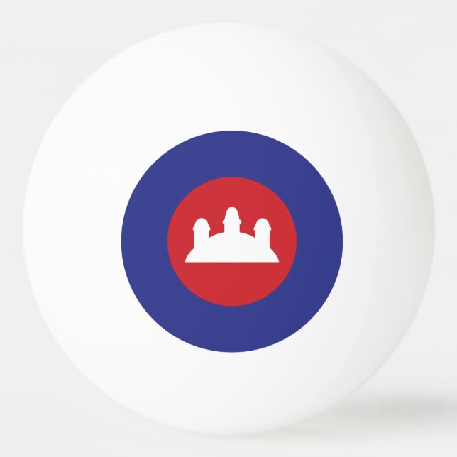 Pelota De Ping Pong Roundel de Camboya (Reverso)