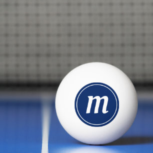 Pelota De Ping Pong Royal Blue Monogram Ping Pong Balls Personalizada