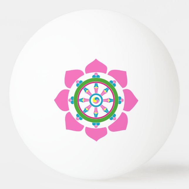 Pelota De Ping Pong Rueda Dharma (Reverso)