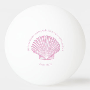 Pelota De Ping Pong Salmo 118:24 Este es el Día con Concha de Mar