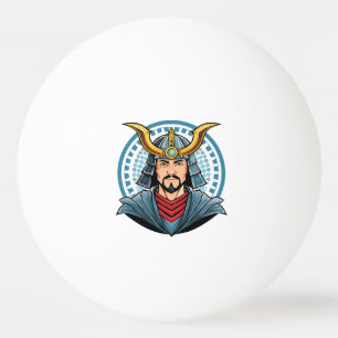 Pelota De Ping Pong samurái japonés