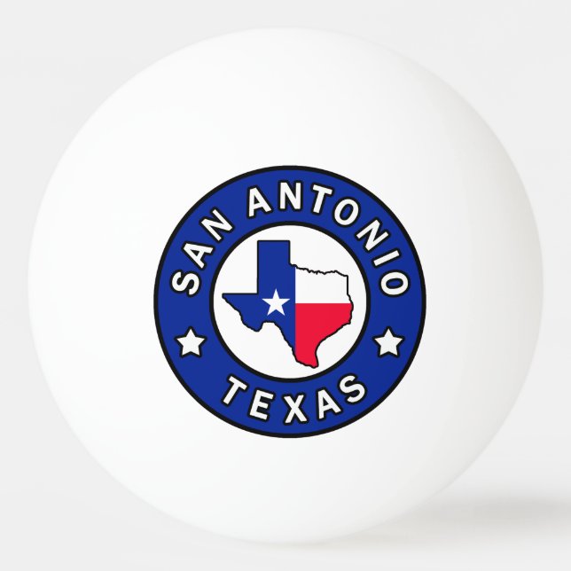 Pelota De Ping Pong San Antonio Texas (Anverso)