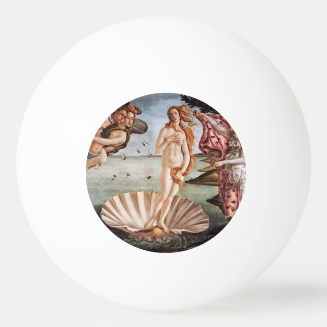 Pelota De Ping Pong Sandro Botticelli - Nacimiento de Venus (Anverso)
