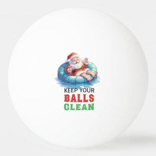 Pelota De Ping Pong Santa Claus en los Navidades de la piscina en juli