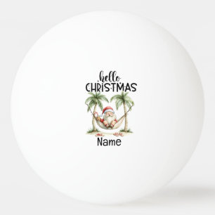 Pelota De Ping Pong Santa Claus en los Navidades de playa en julio
