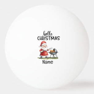 Pelota De Ping Pong Santa Claus y la parrillada de Navidades