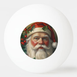 Pelota De Ping Pong Santa con Mistletoe