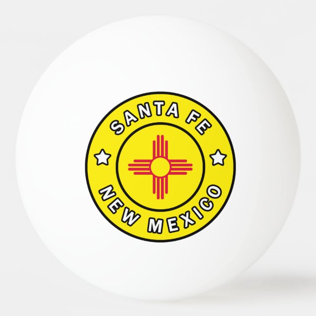 Pelota De Ping Pong Santa Fe Nuevo México (Anverso)