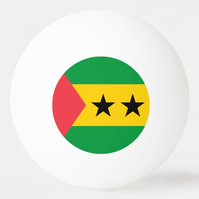 Pelota De Ping Pong Sao Tome and Principe Flag (Anverso)