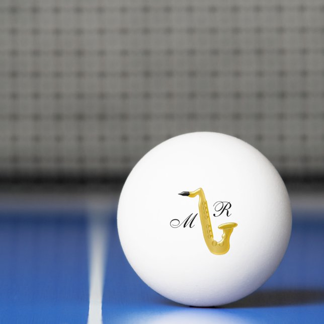 Pelota De Ping Pong Saxofón monogramado (Neto)