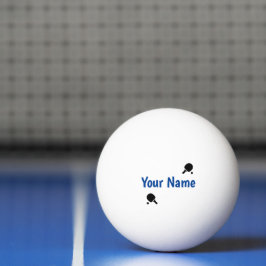 Pelota De Ping Pong Schwarzweiss personalisiert