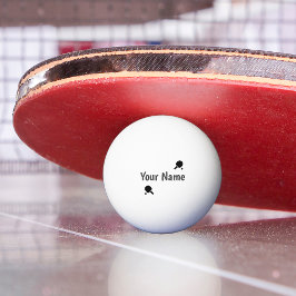Pelota De Ping Pong Schwarzweiss personalisiert