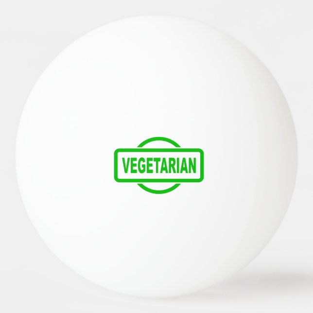Pelota De Ping Pong Sello de caucho verde vegetariano (Anverso)