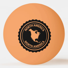 Pelota De Ping Pong Sello de Norteamérica