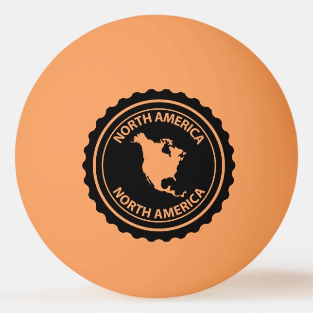 Pelota De Ping Pong Sello de Norteamérica (Anverso)
