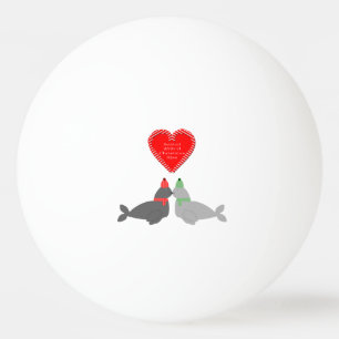 Pelota De Ping Pong Sellos de besos de Navidades pequeños