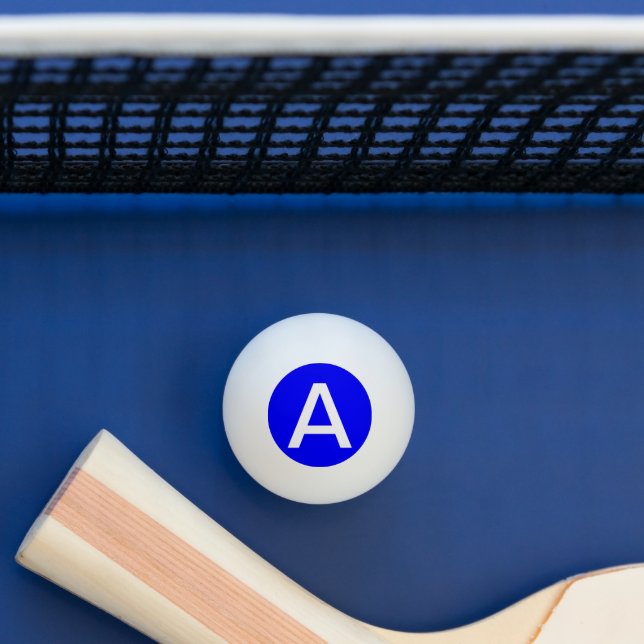 Pelota De Ping Pong Sencillamente Color sólido azul (Mesa)