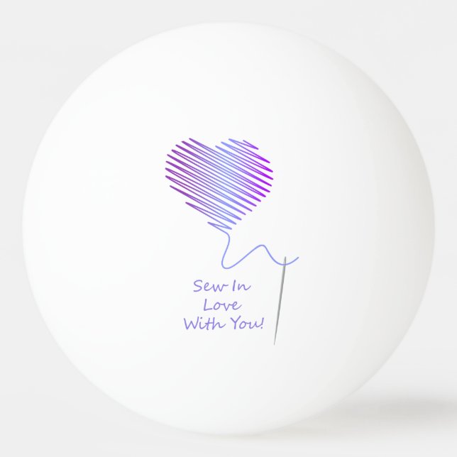 Pelota De Ping Pong Sew en amor contigo (Anverso)