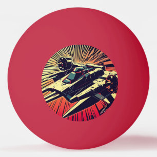 Pelota De Ping Pong SF Anime Starfighter - Woodcut (1)