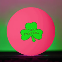 Shamrock Lucky Ball El baile de Ping Pong de papá