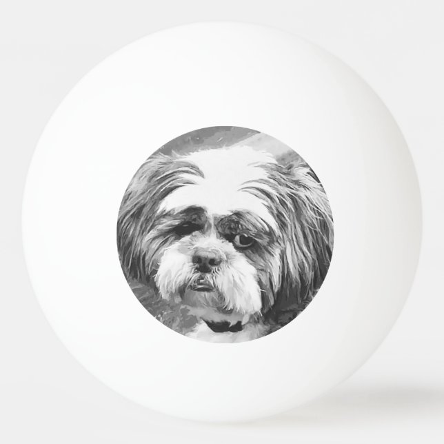 PELOTA DE PING PONG SHIH TZU DOG (Anverso)