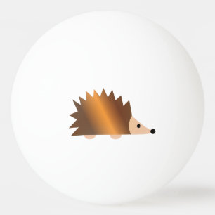 Pelota De Ping Pong Shiny Brown Hedgehog