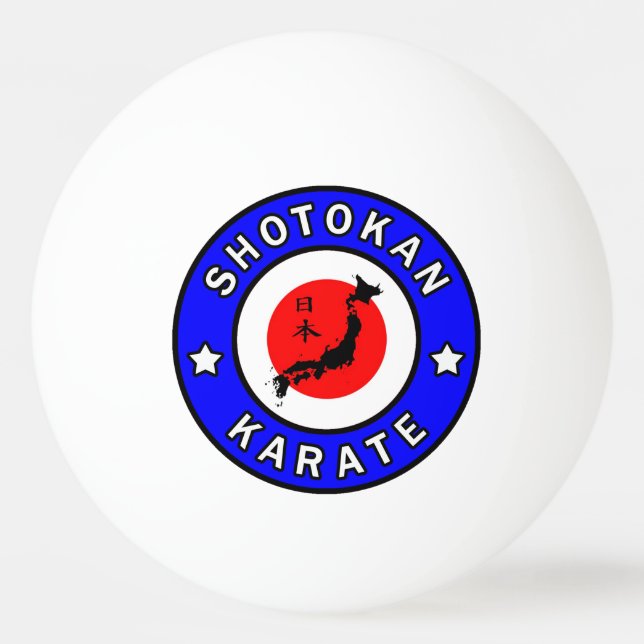 Pelota De Ping Pong Shotokan Karate (Anverso)