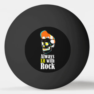 Pelota De Ping Pong Siempre iluminado con rock