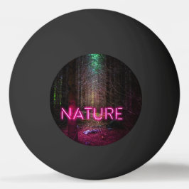 Pelota De Ping Pong Signo de neón magenta de la naturaleza misteriosa
