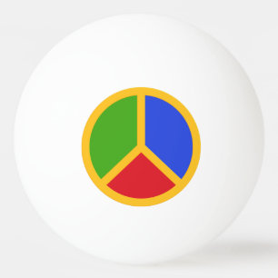 Pelota De Ping Pong Signo de paz colorido personalizado ping pong ball