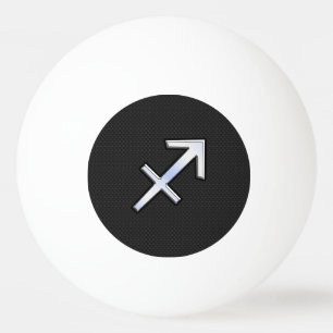 Pelota De Ping Pong Signo zodiacal Sagitario en estilo piel de serpien