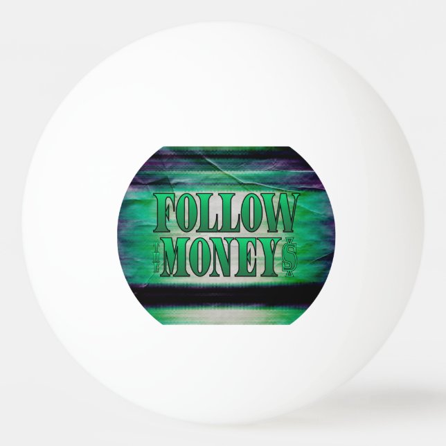 Pelota De Ping Pong Sigue el dinero - Grunge (Anverso)