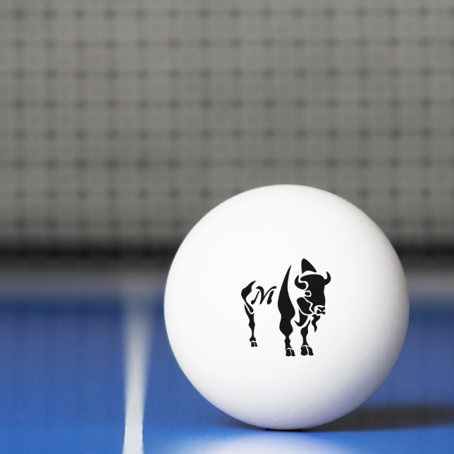 Pelota De Ping Pong Silhouette Black Buffalo (Neto)