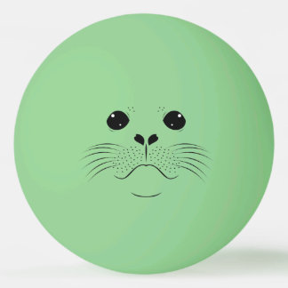 Pelota De Ping Pong Silueta de cara de foca