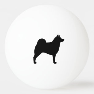 Pelota De Ping Pong Silueta de Elkhound del noruego