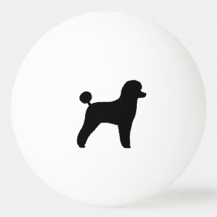 Pelota De Ping Pong Silueta del caniche de juguete
