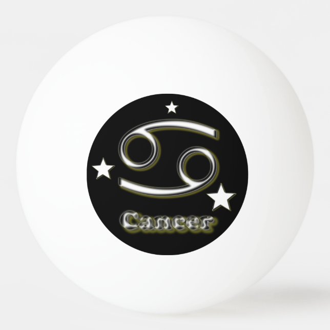 Pelota De Ping Pong Símbolo de cáncer (Anverso)