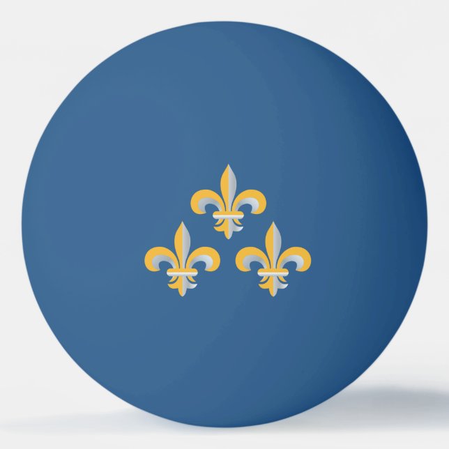 Pelota De Ping Pong Símbolo de Flor de Lis (Anverso)
