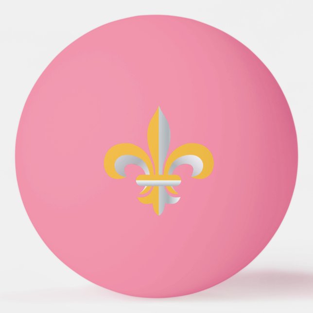 Pelota De Ping Pong Símbolo de Flor de Lis (Anverso)