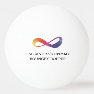 Pelota De Ping Pong Símbolo de infinito de color de agua de la neurod