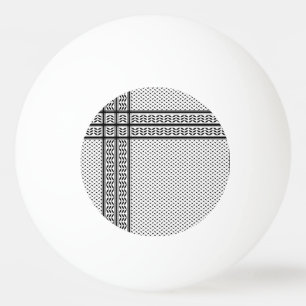 Pelota De Ping Pong Símbolo de Keffiyeh del patrón de resistencia de P
