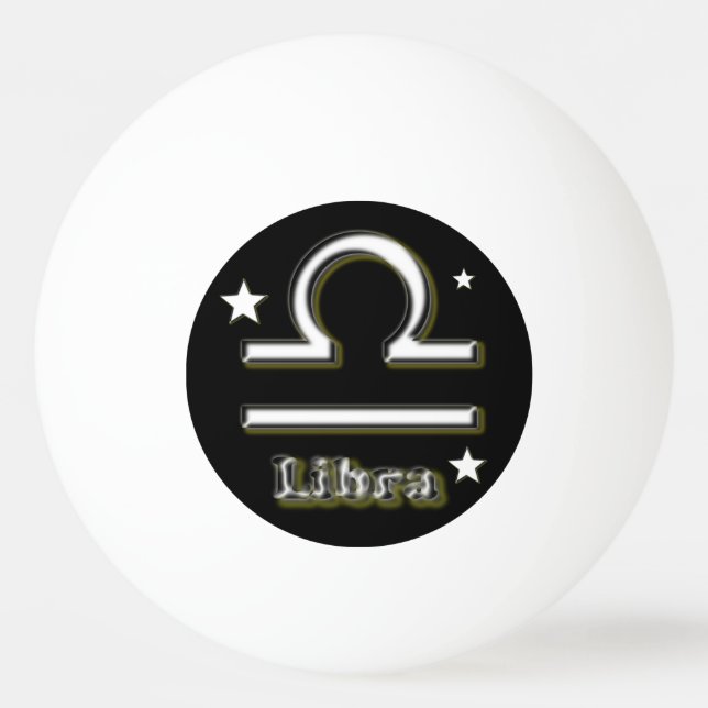 Pelota De Ping Pong Símbolo de Libra (Anverso)