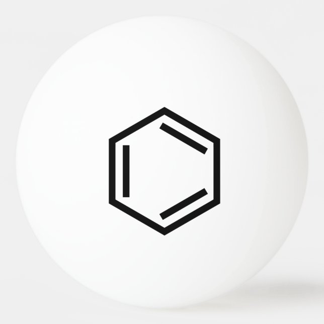 PELOTA DE PING PONG SÍMBOLO DEL ANILLO DE BENZENE (Anverso)