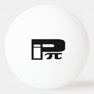 Pelota De Ping Pong Símbolo divertido de letra griega Pi