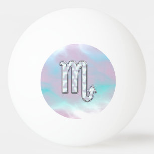 Pelota De Ping Pong Símbolo escorpio zodiaco en la madre del estilo de