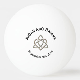 Pelota De Ping Pong Símbolo nudo de trinidad celta