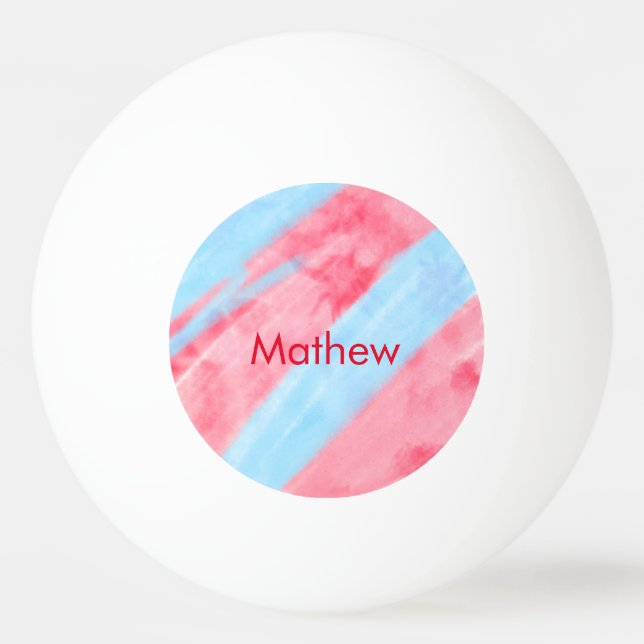 Pelota De Ping Pong simple initial letter monogram add your name red b (Anverso)